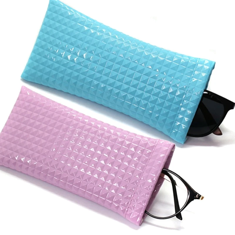 Pu Leather Sunglasses Bag Glasses Case Drawstring Pocket Mobile Phone Pouch Wallet Storege Cases Portable Glasses Storege Bags