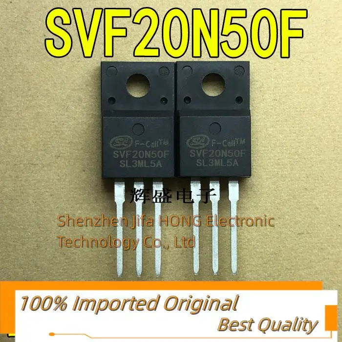 10 sztuk/partia SVF20N50F 20N50F TO-220F MOSFET 20A 500V importowane oryginalne najlepszej jakości