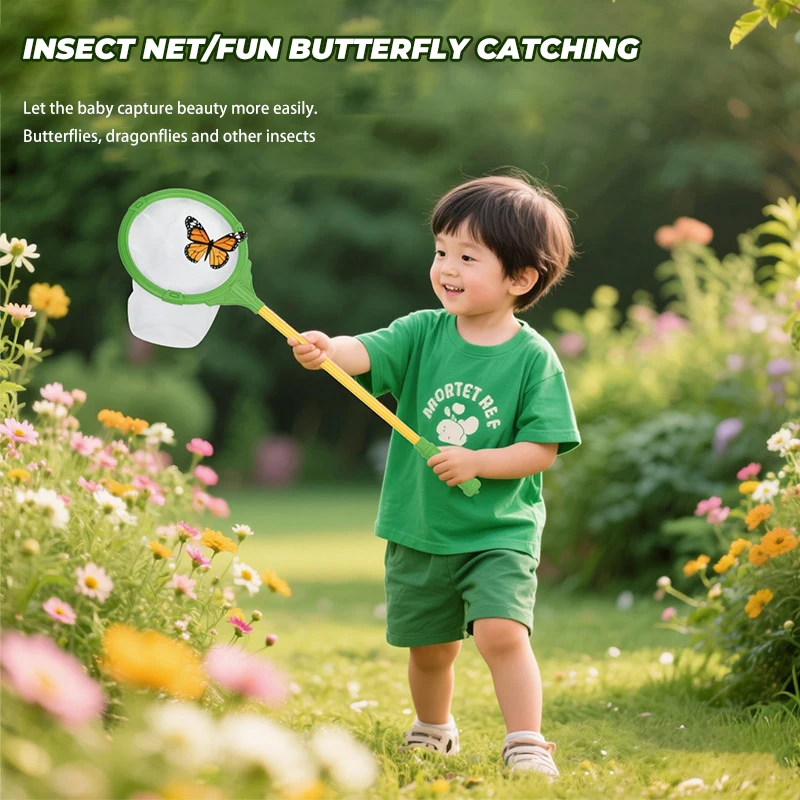 Kids Outdoor Nature Exploration Toys Set Insect Collector Fishing Net Telescope Student Kindergarten Exploring Learning Tools