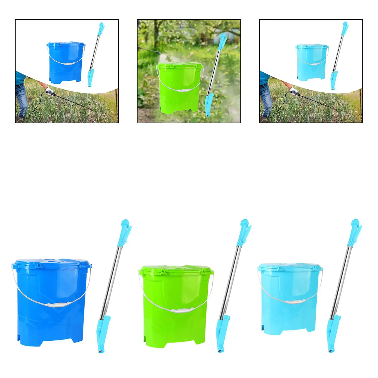 Manual Fertilizer Spreader with Backpack Bucket Corn Fertilizing Tool Sturdy 25L Capacity for Spreading Vegetables