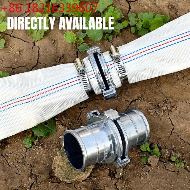 Conector Rápido para Tuberías de Agua TAO, Conector Rápido para Mangueras de Aluminio con Abrazadera, Accesorio para Riego Agrícola y Mangueras Contra Incendios