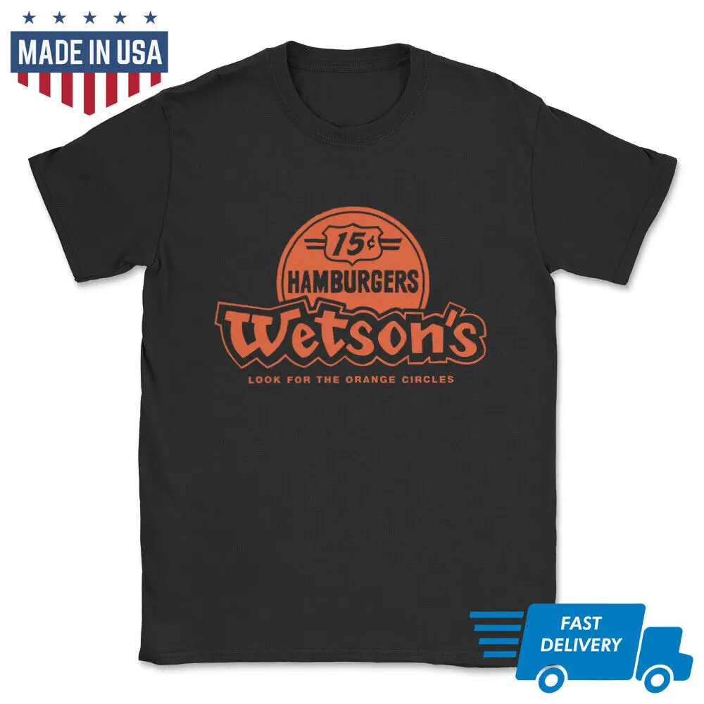 Wetson's Hamburgers American Hamburger Chain Logo T-Shirt  Fast ShippingAnime Pattern Summer Clothing