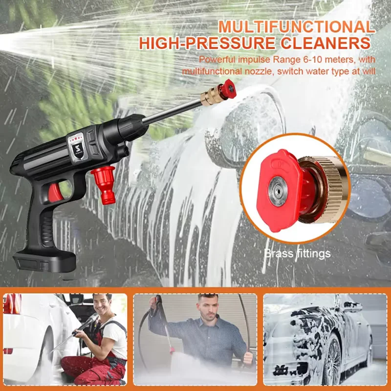 

Car High Pressure Washer Cordless Rechargeable Foam Generator Household Garden Tools NO Battery For Home Cleaning