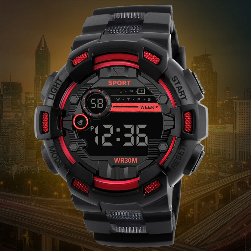 Junior And High School Students Boys Children Trendy Teenagers Waterproof And Anti Drop Watches Night light Electronic watches