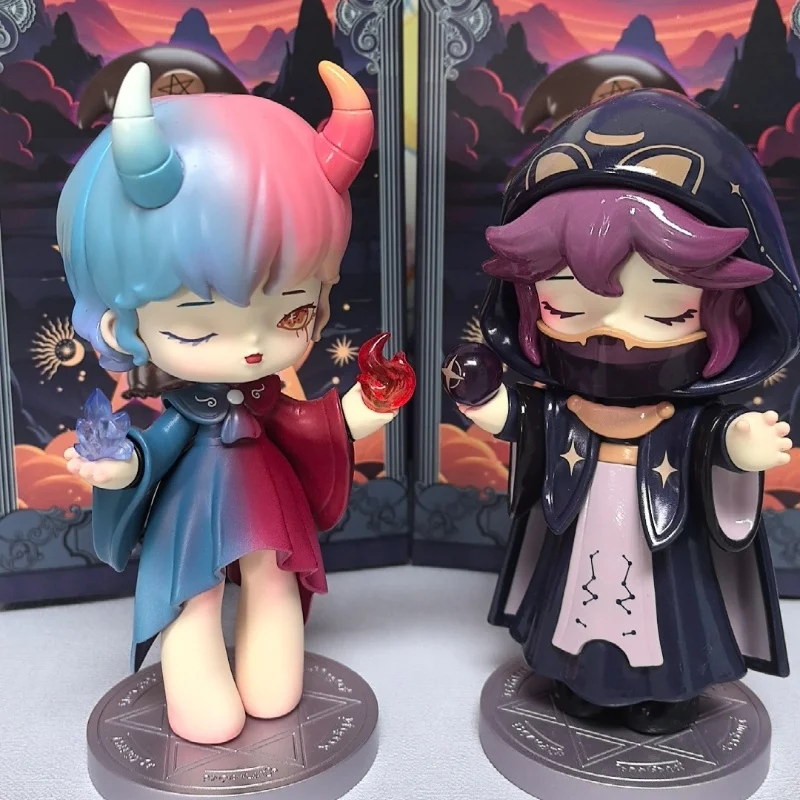 Misya Blind Box figura de Anime genuina, inconstruible, magia universitaria, serie, adornos oscuros, caja misteriosa, muñecas de Pvc, regalos para niños de Halloween