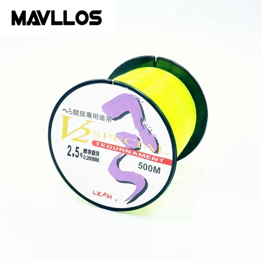 Monofilament Nylon Fishing Line 500m Floating Japan Material Thread Bulk Spool Carp Fly Fishing Nylon Line Fluorocarbon