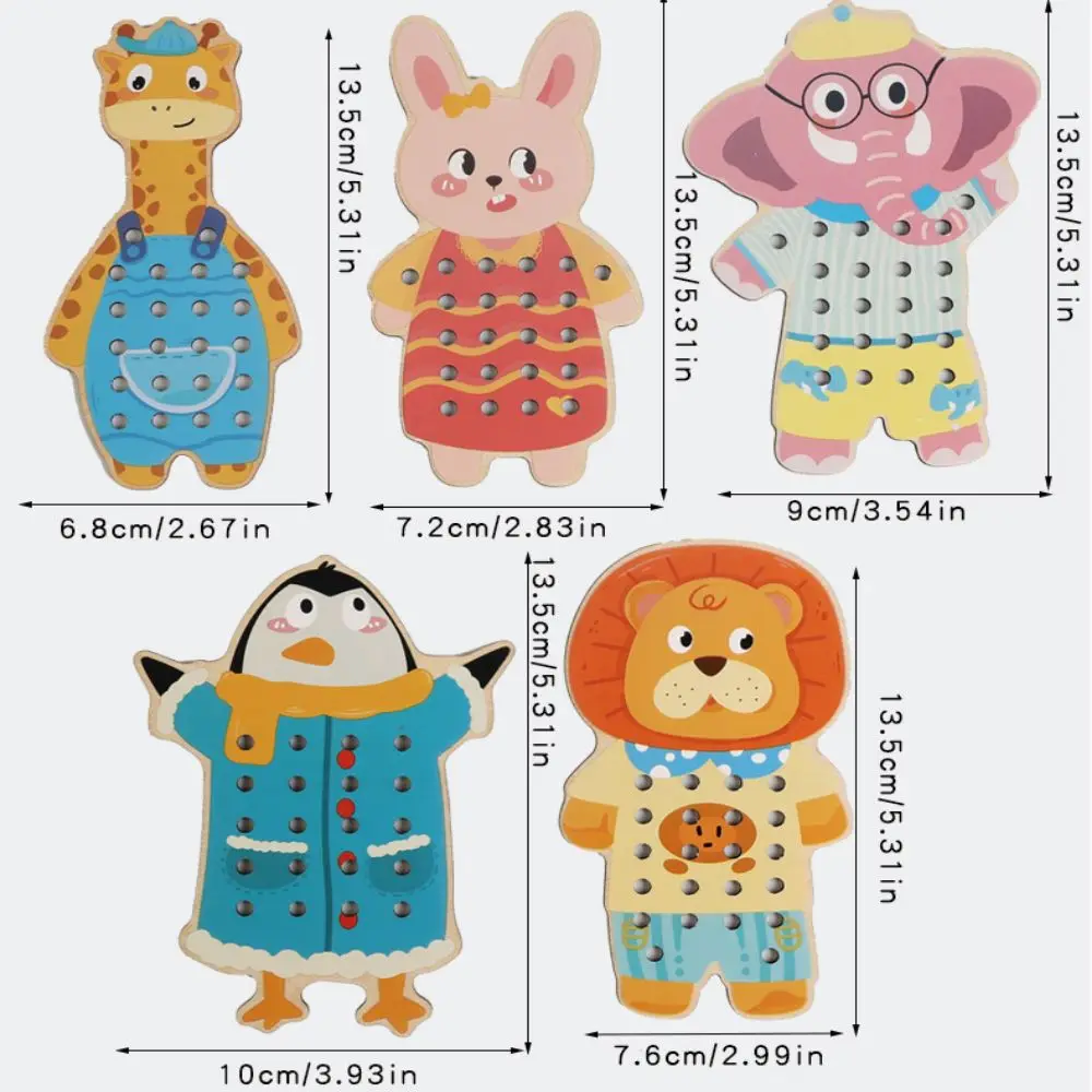 ของเล่นร้อยเชือกผลไม้เสริมพัฒนาการ ฝึกการประสานงานระหว่างมือและตา ของเล่นไม้ร้อยเชือกสำหรับเด็กเล็ก ฝึกการเรียนรู้ ร้อยเชือกแตงโม หนอนผีเสื้อ กินผลไม้