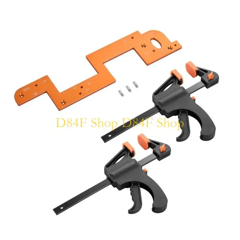D84F Cabinet Slotting Tool Handle Slotting Mold Arcs Slotting Suitable For Wardrobes And Kitchens Woodworking Auxiliary Tool