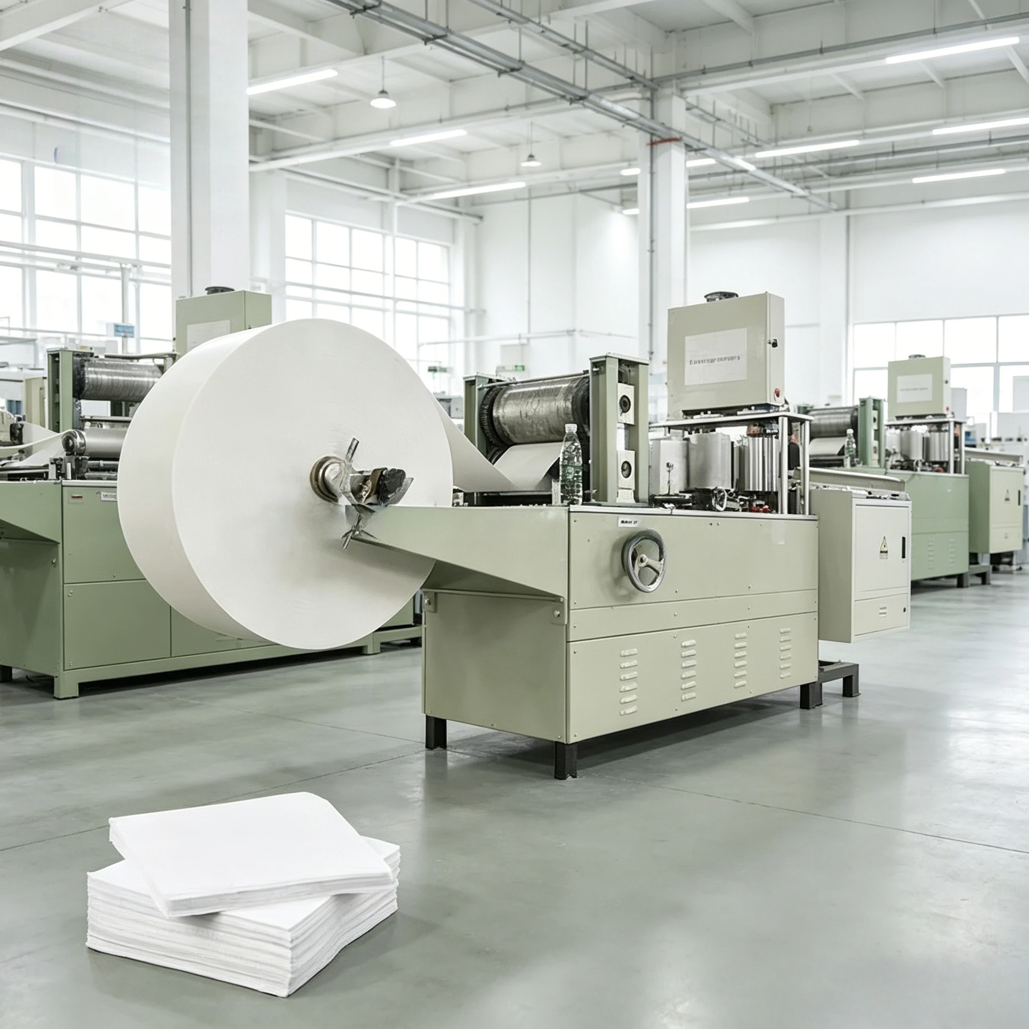 Low Cost Napkin Making Machine Tissue Paper Serviette Paper Making Machine Equipment for the Production of Napkins customized