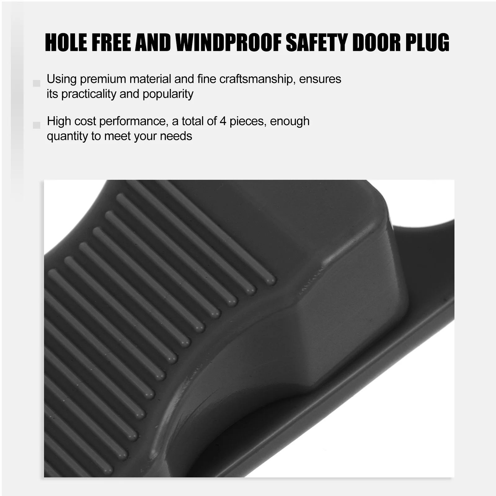 

4Pcs Door Stoppers Windproof Door Stopper for Home Baby Safety Widely Used in Offices Baby Safety Protector