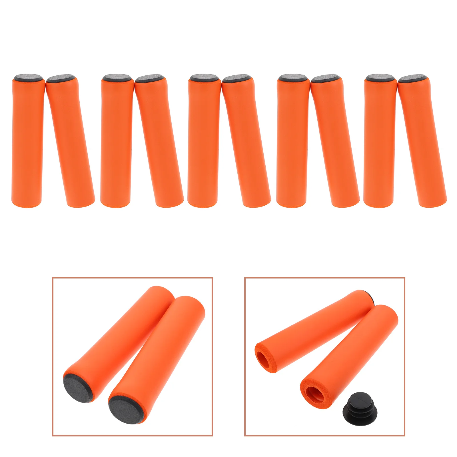 

5Pairs Handlebar Covers Soft Sweat Absorb Durable Cycling Handlebar Grips Comfortable Protective Bike Handle Cover