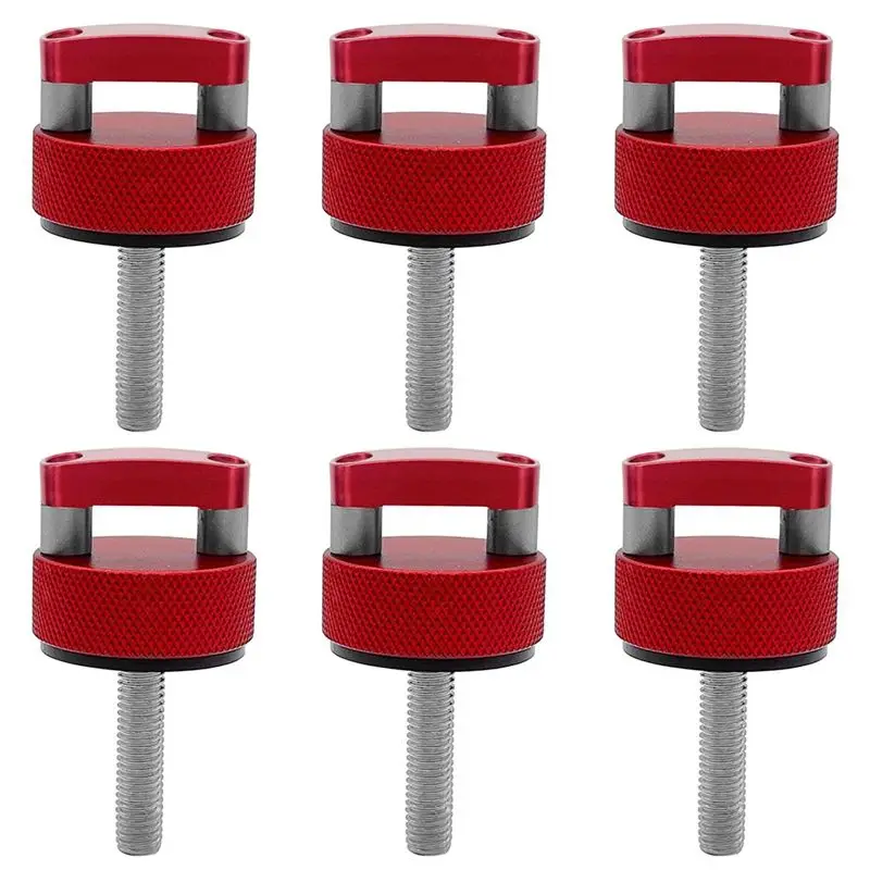 6Pcs Hardtop Bolts Screw Quick Removal Fastener Thumb Screw Nut Kit For Jeep Wrangler JK 2007-20018 JL 2018-2022