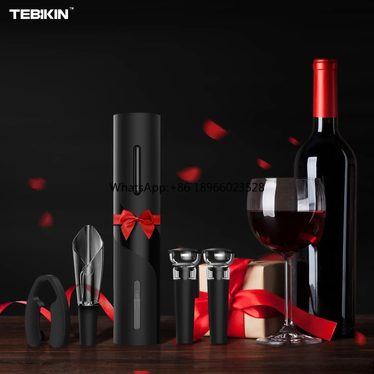 Electric Wine Opener with Charging Base, Moocoo Cordless Electric Wine Bottle Opener with 2-in-1 Aerator &Pourer, Foil Cutter