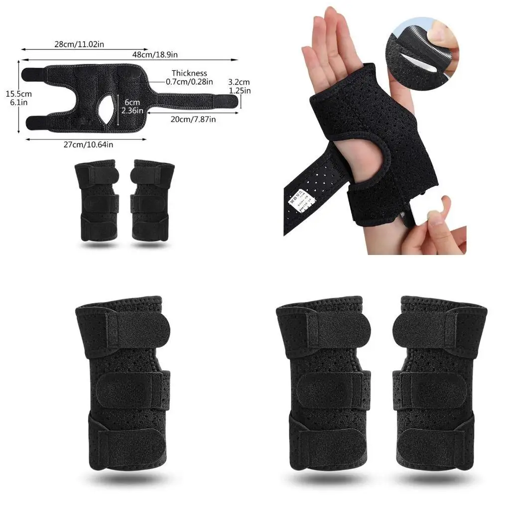 

R6FE Wrist Brace for Carpal Tunnel, Adjustable Wrist Hand Support Brace, Wrist Wrap