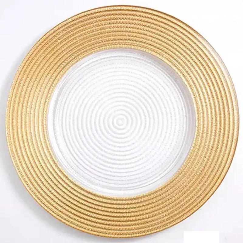 Full Set Patterned Glass Plates Dinner Serving Ceramic Gold Luxury Dinner Plates Under Candle Juego De Vajilla Kitchen Cutlery