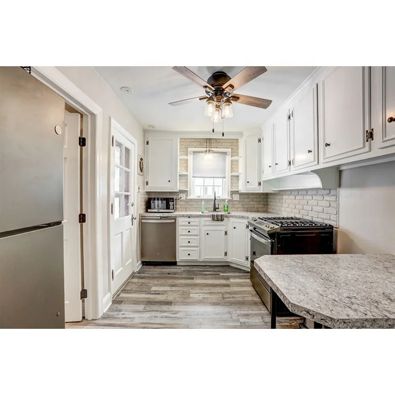 # Hot White Kitchen Cabinet Solid Wood Kitchen Cabinet Pretty Oak Wood Veneer