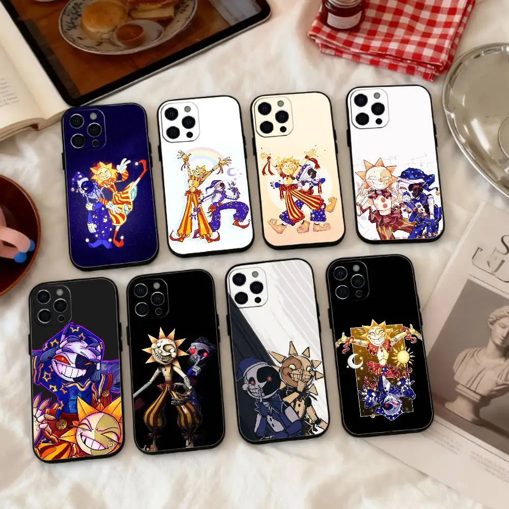 

Game S-Sundrop And M-Moondrop Fnaf Phone Case Silicone Soft For IPhone 17 16 15 14 13 12 11 X XR Plus Pro Max Plus