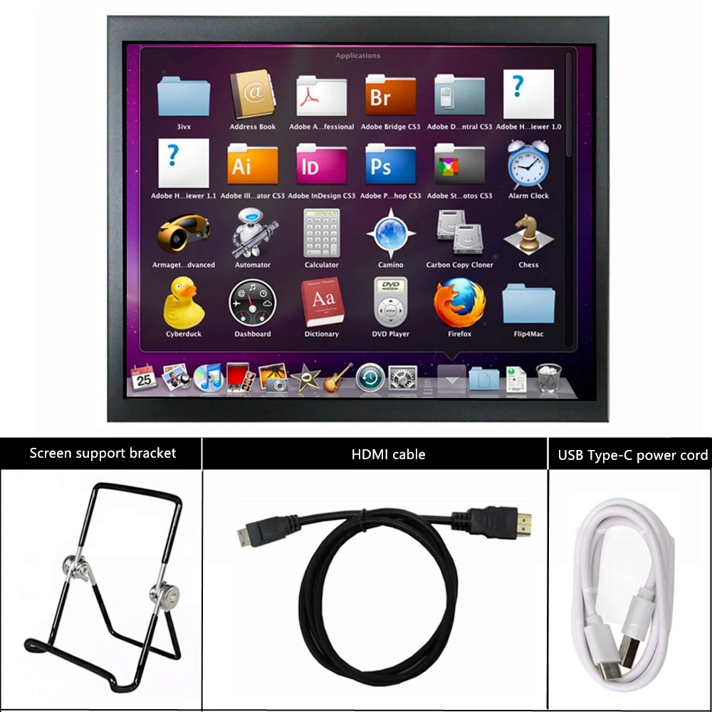 9.7-Inch High-definition 2048 * 1536 IPS General-purpose Portable Display Computer Auxiliary Screen Sub Screen Monitor