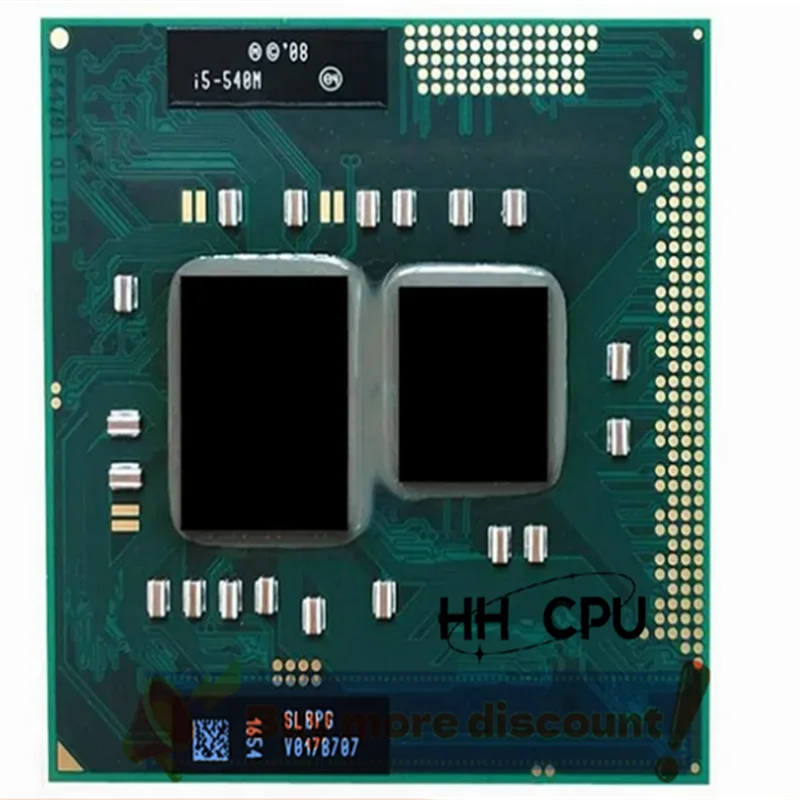 Core i5-540M i5 540M SLBPG SLBTV 2.5 GHz Used Dual-Core Quad-Thread CPU 3W 35W Socket G1 / rPGA988A