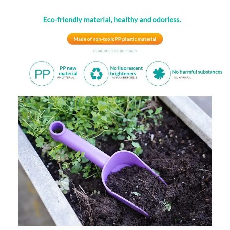 Multifunctional PP Plastic Garden Scoop Portable Gardening Tool For Home Flower Planting Digging Repotting And Compost