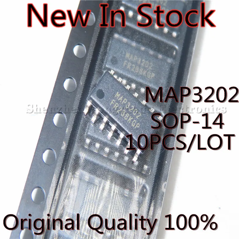 10PCS/LOT MAP3202  MAP3202SIRH SOP-14 SMD LCD power chip IC New In Stock Original Quality 100%