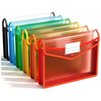 1PCS Large Capacity PVC Bag Waterproof Document Bag A4 File Folders File Organizer Envelope Folder