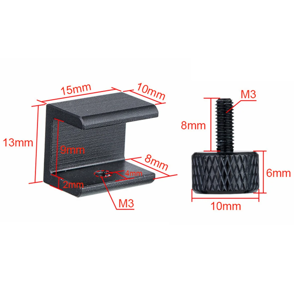 

8 шт., зажим для 3D-принтера, зажим для стеклянной кровати из алюминиевого сплава для фиксации горячей кровати, стабильная запасная часть, совместимая с большинством 3D