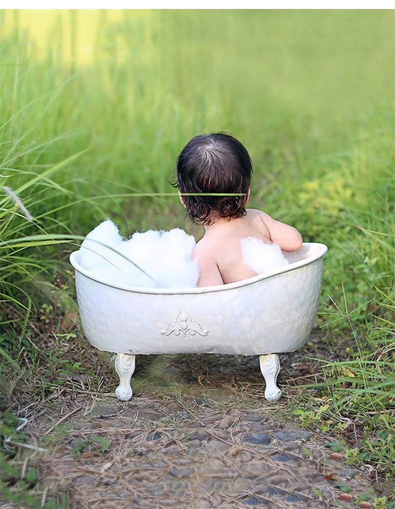 Baby Photo Shooting Container Baby Bathtub Newborn Photography Props Sofa Posing Shower Basket Accessories