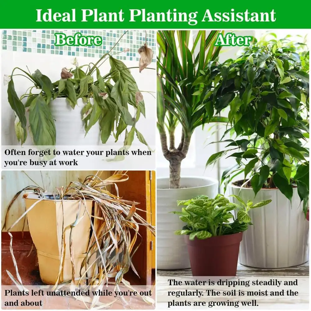 Automatic Drip Irrigation Rope Self Watering Cotton Rope Automatic Drip Irrigation System Diy Indoor Garden Plant Care Vacation