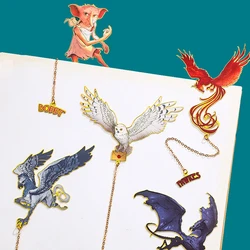 Anime Figure Harried Hogwarts College Metal Creative Bookmark Hedwig Potters Hermione Malfoy Student Supplies Decoration Gift