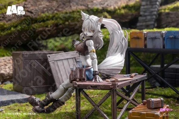 W magazynie 100% oryginalny LADOTOYS Liya Fixer Ver. Model Repairer Wolf Girl ERA 001 Model Animacyjny Figurka Akcji Zabawki na Zamówienie