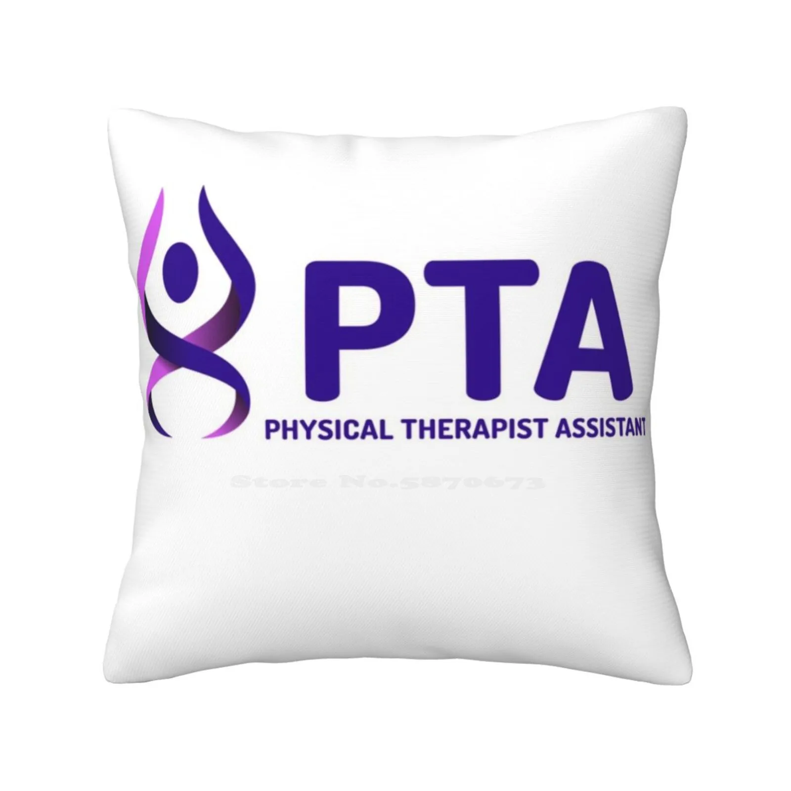 Physical Therapist Assistant Tees Funny Cute Decor Square Pillowcase Wellness Fitness Physiotherapy Physical Therapy Assistant