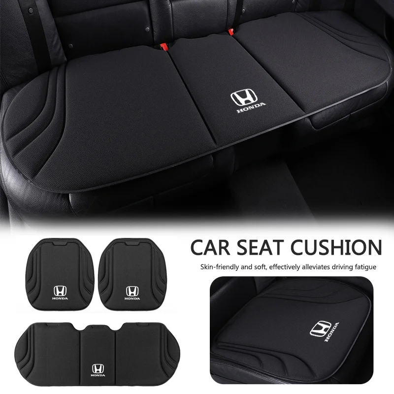 

Car Front Rear Seat Cover Anti-Slip Breathable Cushion Car Sticker For Honda Mugen Power Civic Accords CRV Hrv Jazz CBR VTEC VFR