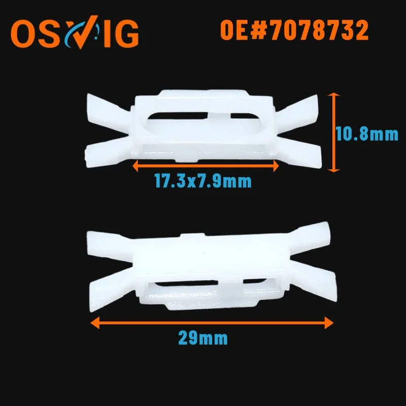 

20PCS 7078732 7701408860 Applicable to Renault Megane Fiat door canopy water channel fixing clips