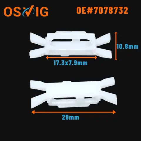 20 PZ 7078732 7701408860 Applicabile a Renault Megane Fiat baldacchino porta canale acqua clip di fissaggio