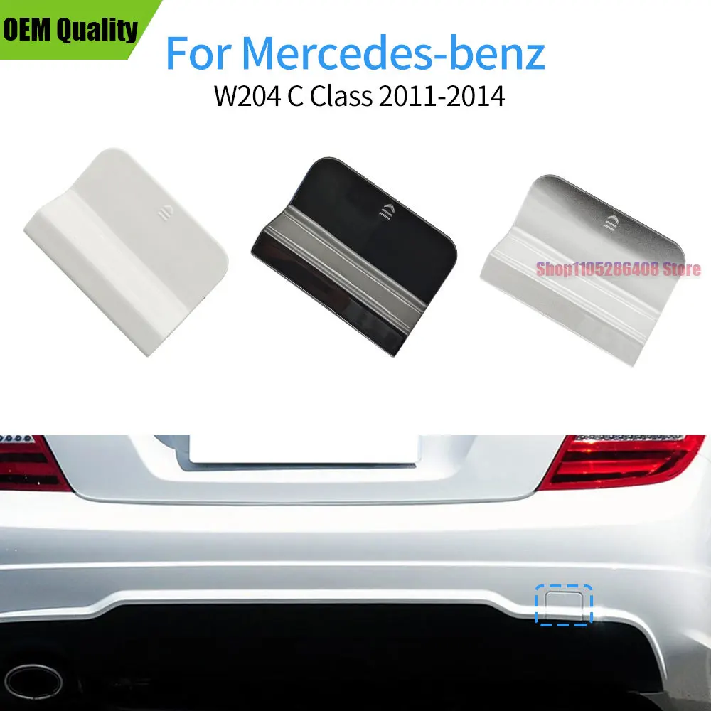 Car Rear Bumper Tow Hook Cover Cap Black White Silver For Mercedes Benz C Class AMG 2011-2014 C180 C200 C260 C300 AMG 2048856223