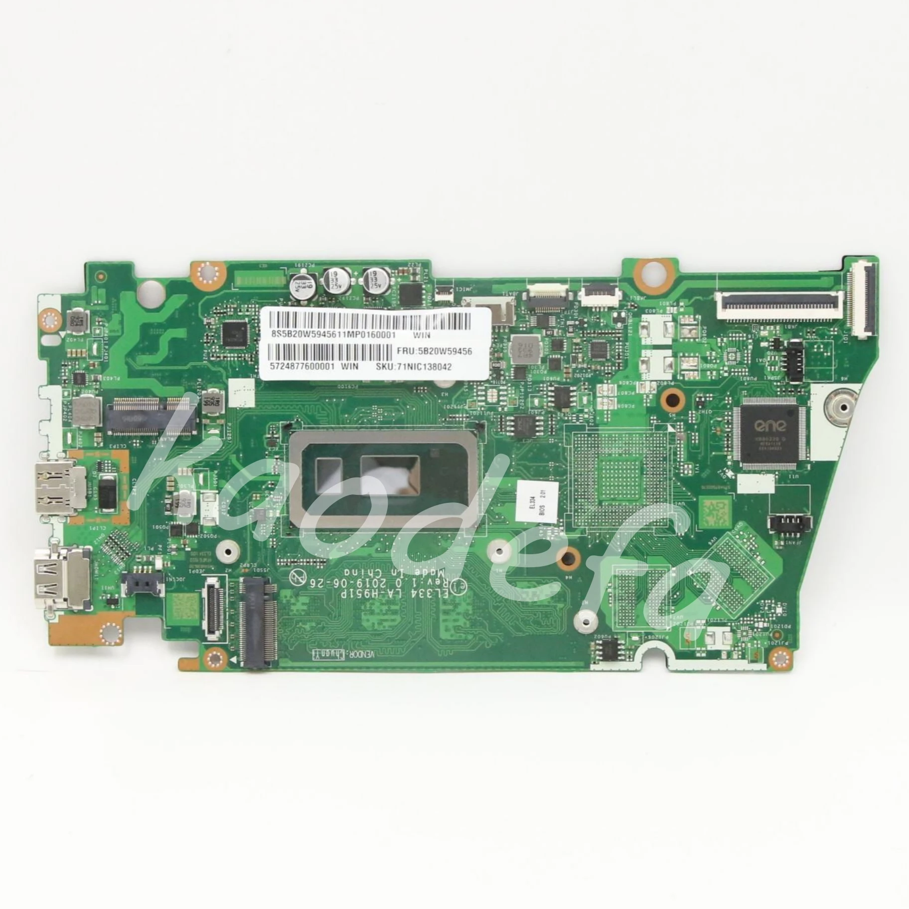 Laptop Motherboard para Lenovo, EL334 LA-H951P Mainboard, S340-13IML, CPU I5-1135G7, I7-1165G7, RAM 8GB, 100% Teste OK