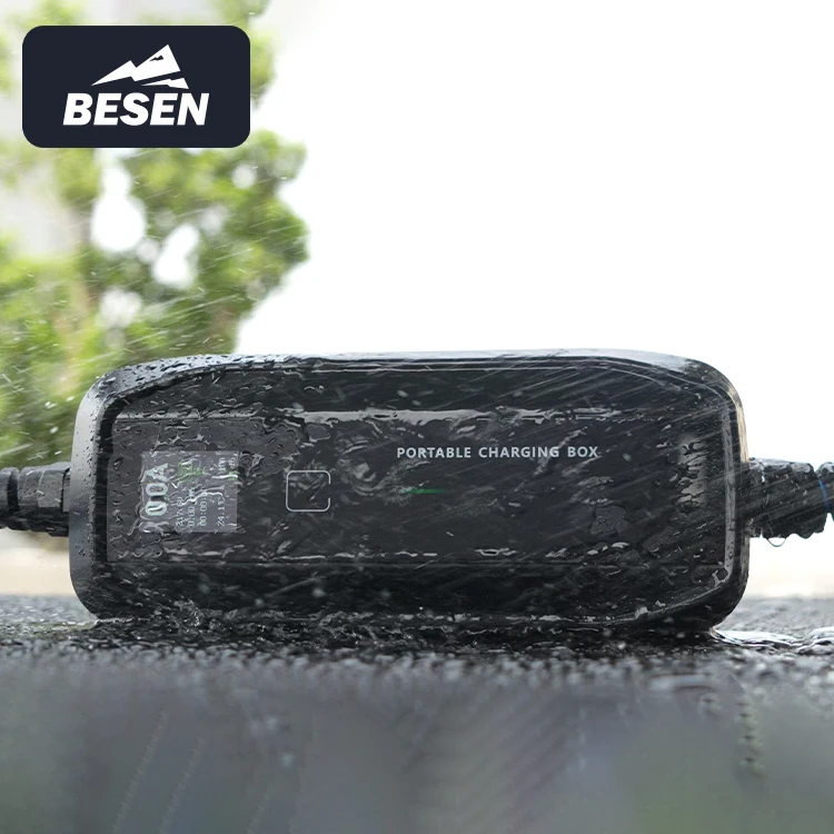 Портативное зарядное устройство BESEN New Energy для электромобилей, наружное зарядное устройство CE Schuko, вилка 10A, 16A, EV с кабелем типа 2,