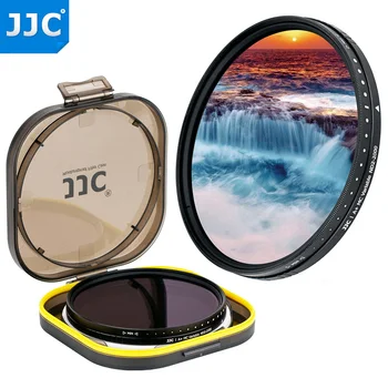 40.5 43 46 49 52 55 58 62 67 72 77 82mm ND Lens Filter ND2000 Variable Adjustable Neutral Density Lens Filter with Box