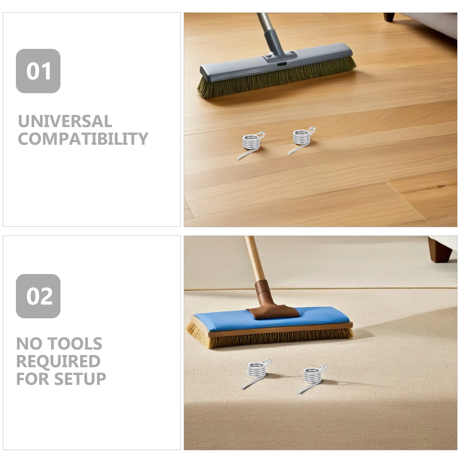 4Pcs Strong Iron Torsional Springs Mop Bucket Spare Parts Universal Compatibility Easy Install Rebound Spring for Mopping Bucket