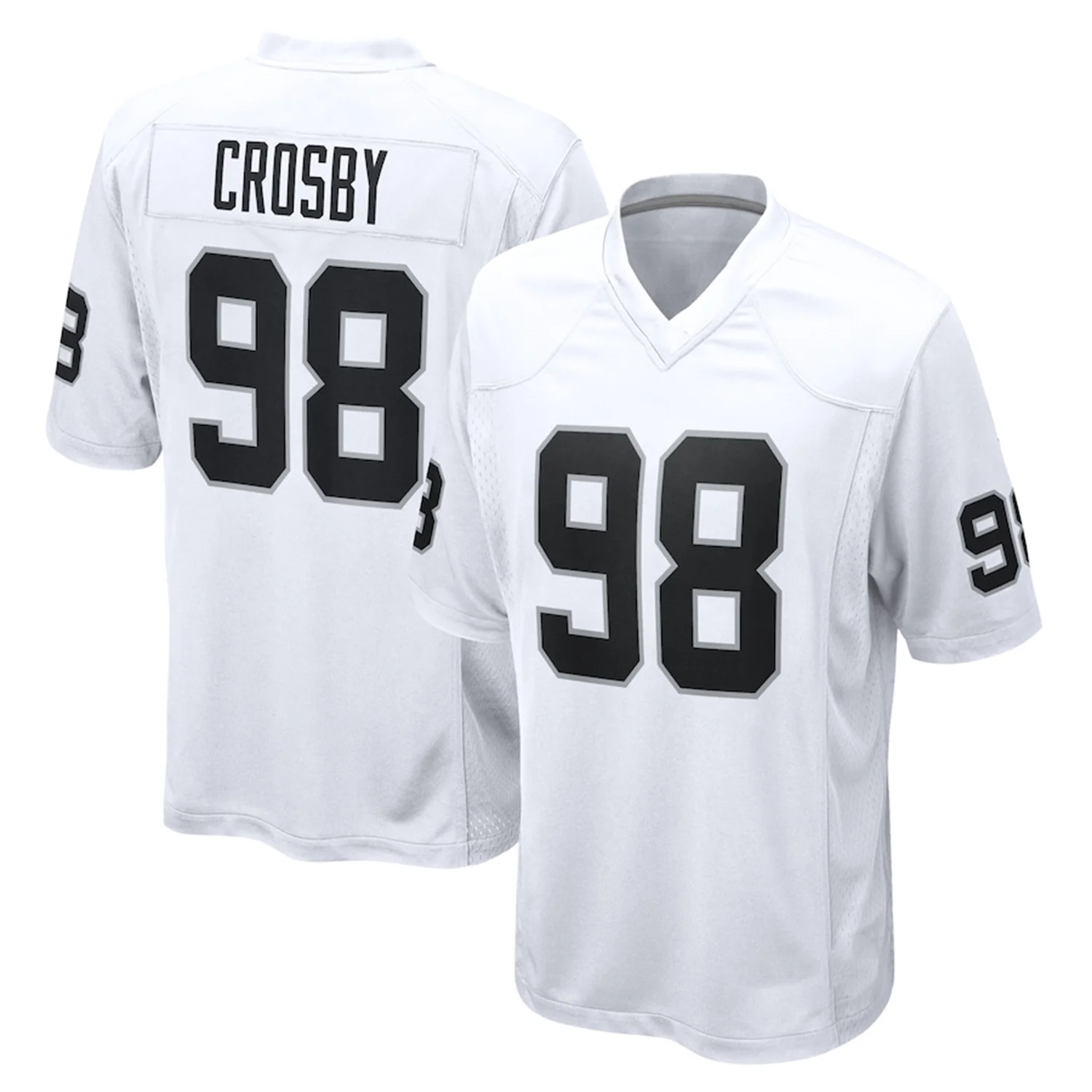 2024 Maxx Crosby Raiders Jersey #98 Absorb Sweat Training Outdoors Exercise Uniform Football For Adult&Kid jersey