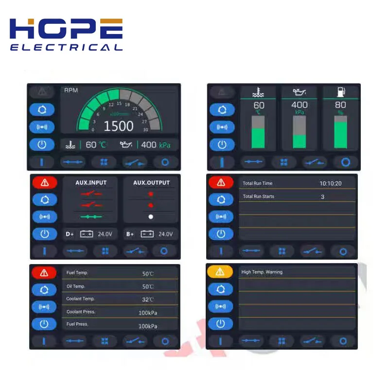 SmartGen EP4300 Generator Engine Controller Module CAN instrument Data Display 4.3 Inch Colour LCD RS485 USB CANBUS Interface