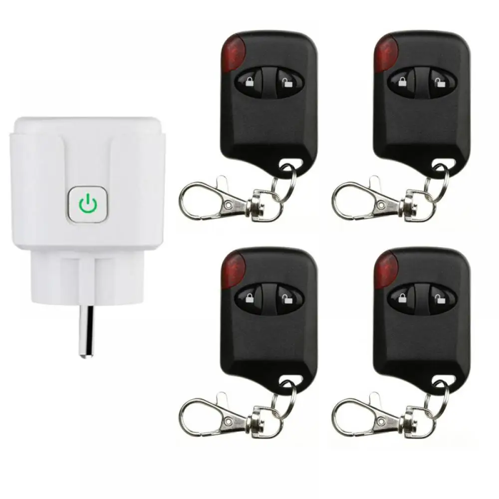 AC110V 220V EU Power Socket Outlet  Universal 433MHz Wireless RF Remote Control Long Distance Switch for Electrical Smart Home