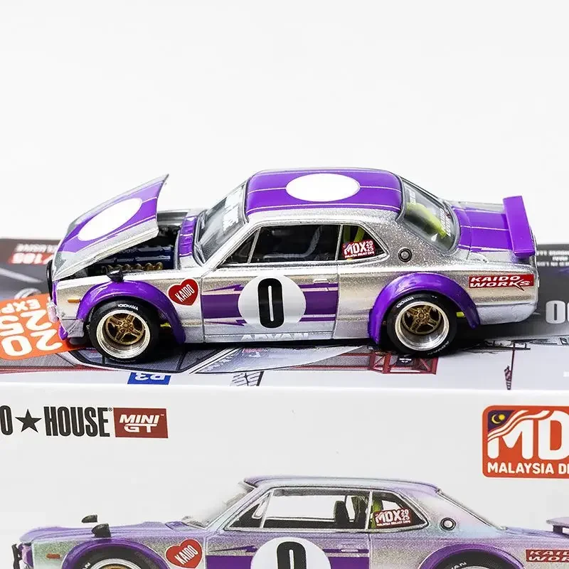 MINIGT Kaido House 1/64 NISSAN SKYLINE 2000GT-R 말레이시아 MDX 2025 합금 장난감 자동차 다이캐스트 금속 모델 선물