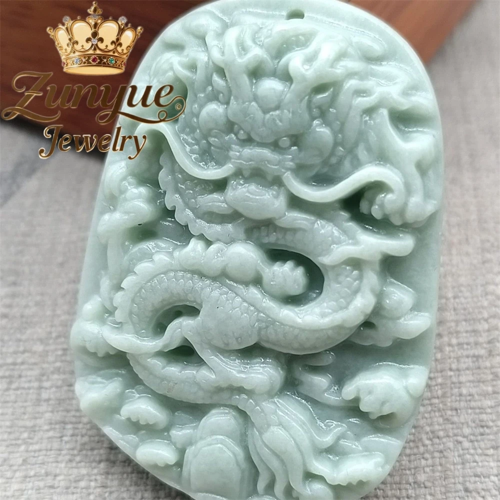 

Natural Jade Pendant Zodiac Dragon Pendant Jade Pendant Dragon Plaque Luxury Quality Jewelry Fashion Jewelry Elegant Popular