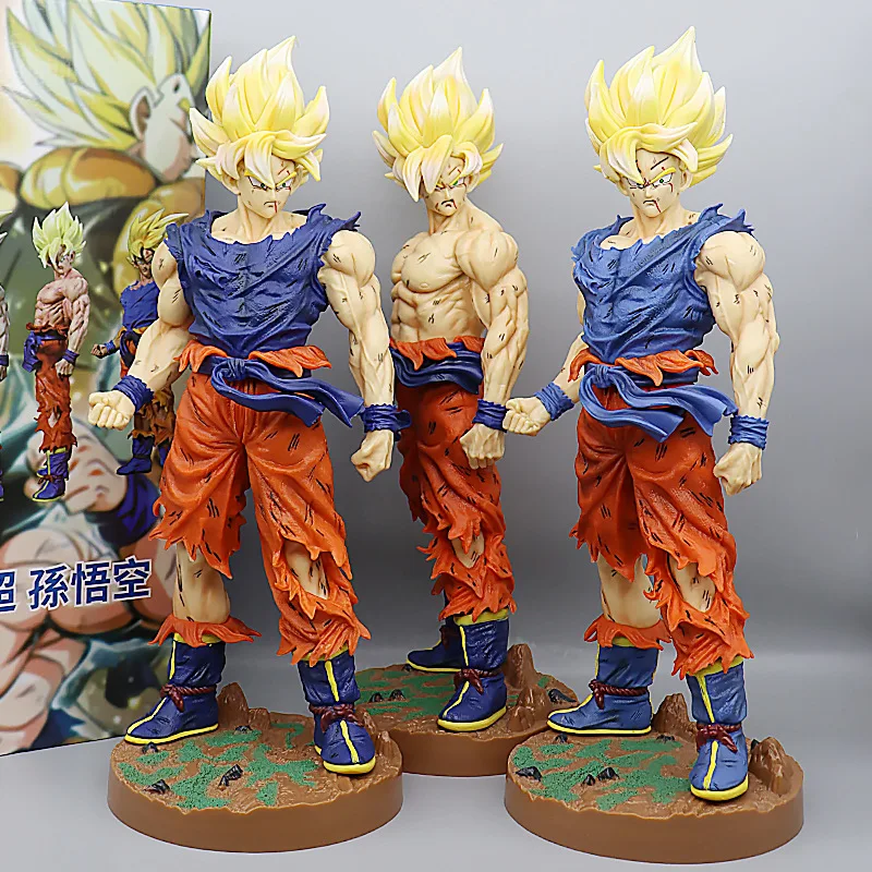 

New 43cm Dragon Ball Z Son Goku Figure Gk Super Saiyan Son Goku Action Figure Pvc Vegeta Collection Statue Model Figurine Gift