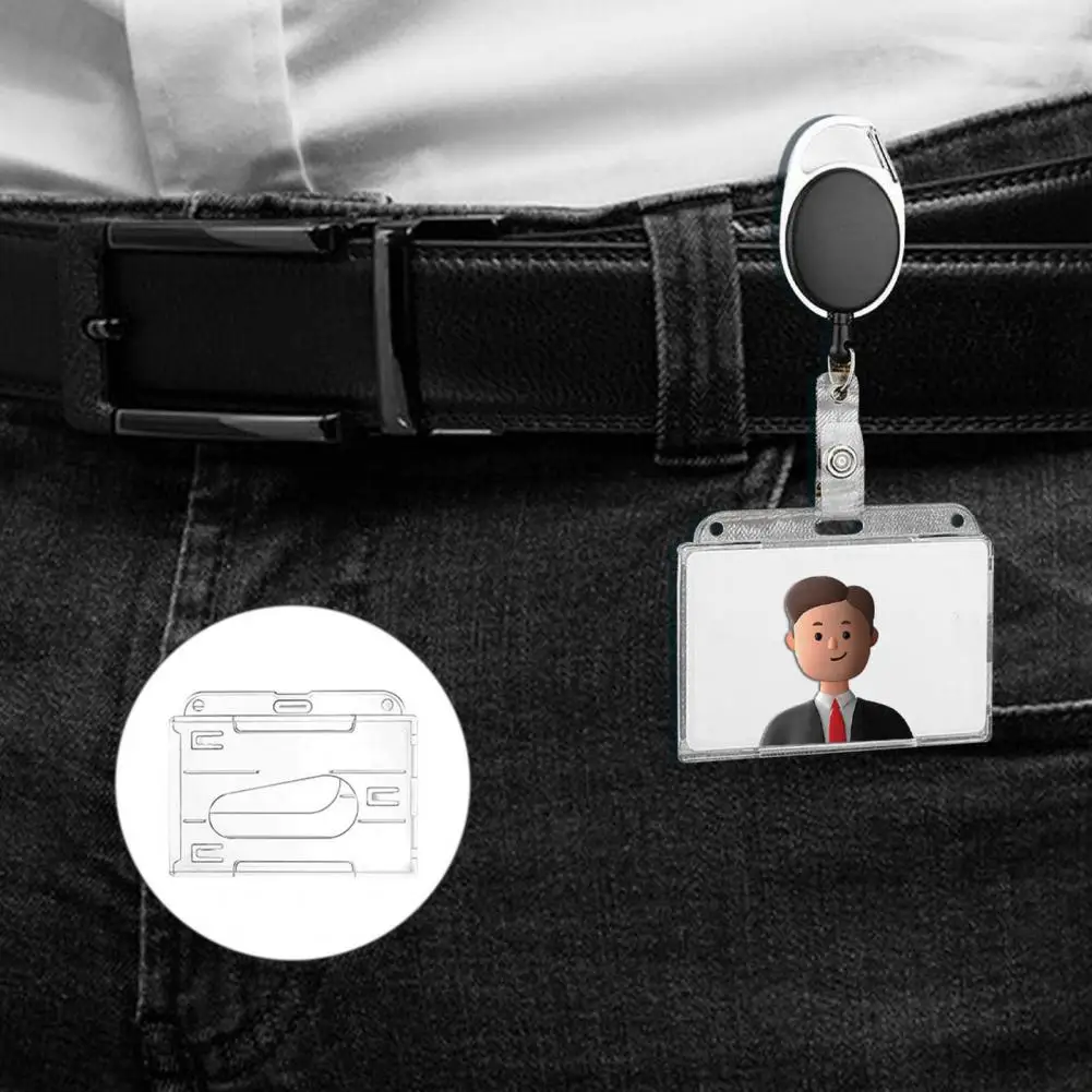 

Жесткий пластиковый держатель для значков, внешние Значки для школы и офиса, высокопрочный органайзер для значков с простым доступом 2