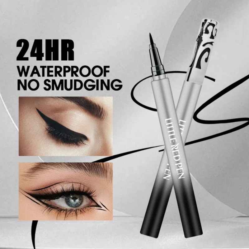2pcs Professional Waterproof Liquid Eyeliner Pen, Long Lasting Smudge-proof Fade,Smooth Eye Liner,Hollow-out Pattern Eye Makeup