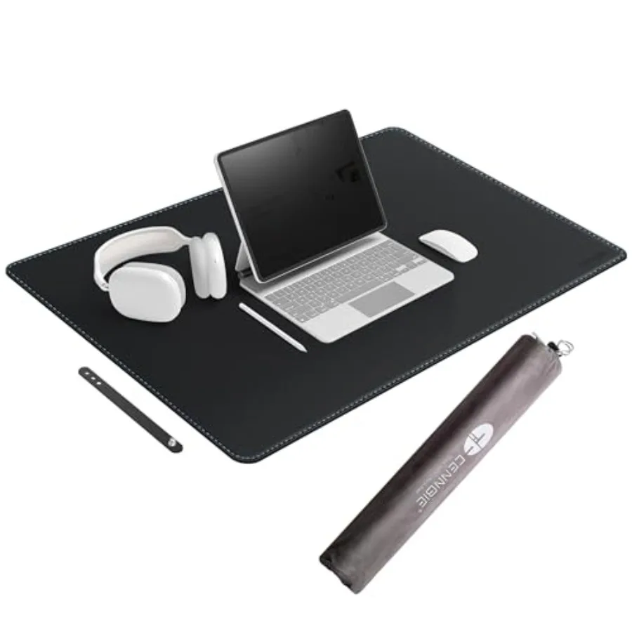 

Leather Desk Mat Large 43.6" x 23.6" Desk Pad Blotter Protector Extended Non-Slip Mouse Pad Waterproof PU Leather Large Mouse p