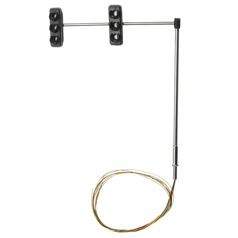 ABWR-2 مجموعة إشارة إشارة المرور: مجموعة واحدة من إشارات المرور لسكك حديد بناء طاولة الرمل ذاتية الصنع ومجموعة واحدة من 3 ألوان إشارة المرور